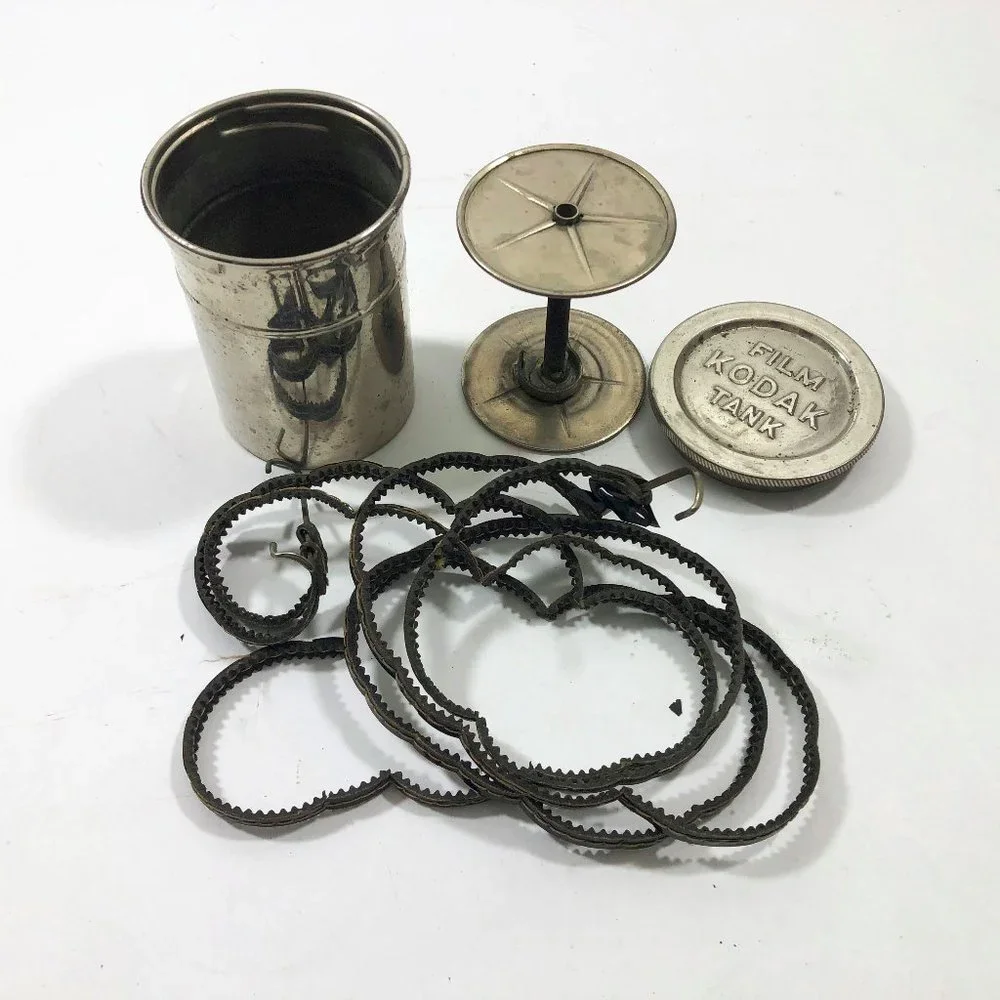 Vintage Eastman Kodak Film Developing Tank Metal 4x3 inches